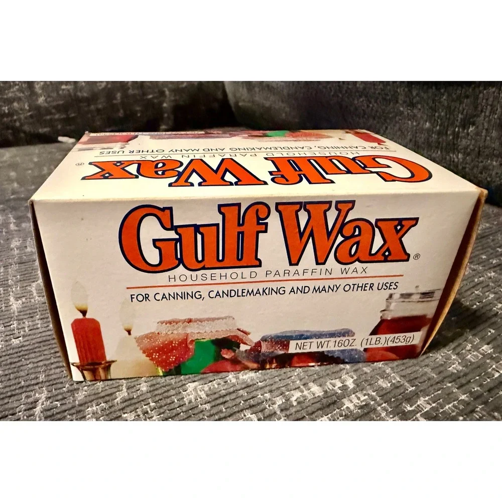 Gulf Wax Household Paraffin Wax 1lb 16oz White New Canning Candlemaking DIY